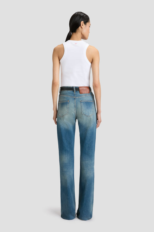 Julia High Waisted Jean In Washed Blue