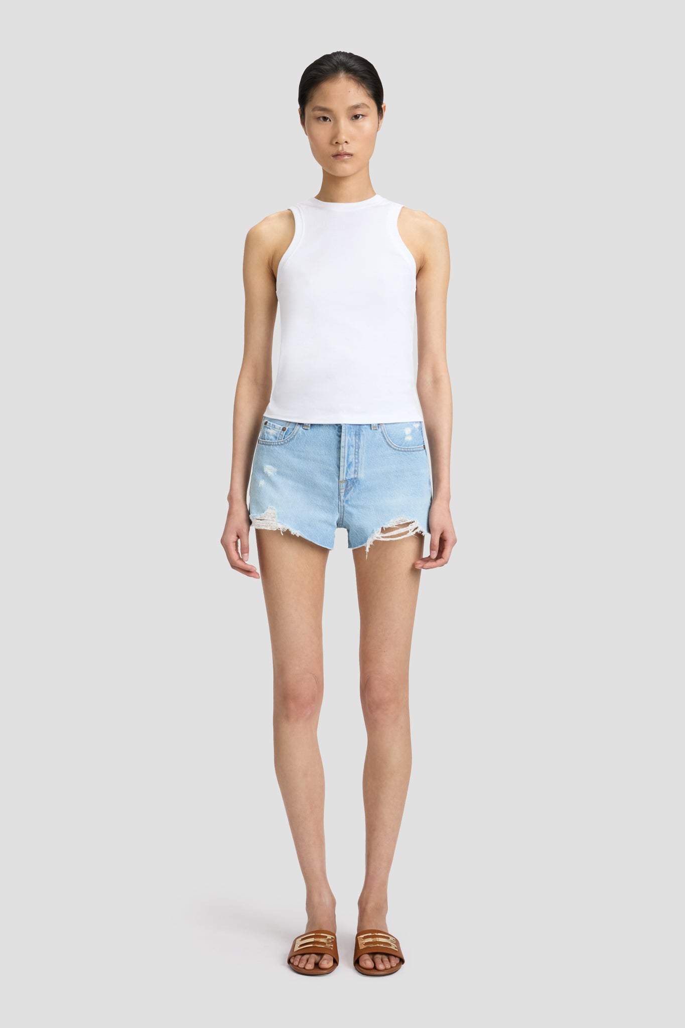 Distressed Shorts Wash