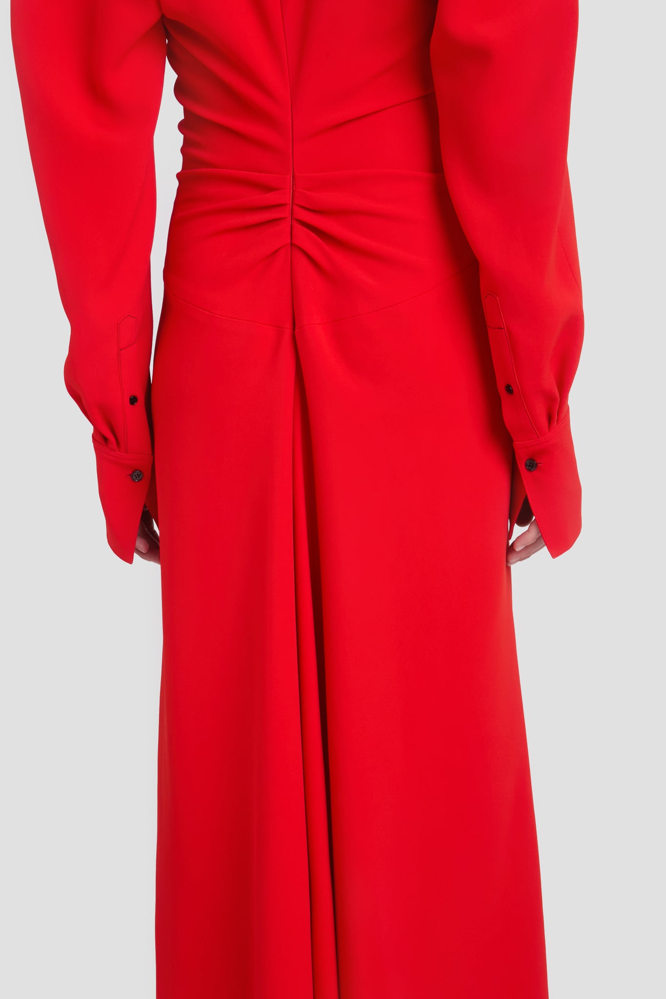 オールインワン・サロペット Victoria Beckham Long Sleeve Polo Collar Midi' Dress Long Sleeve Polo Collar Midi Dress In Black – Victoria