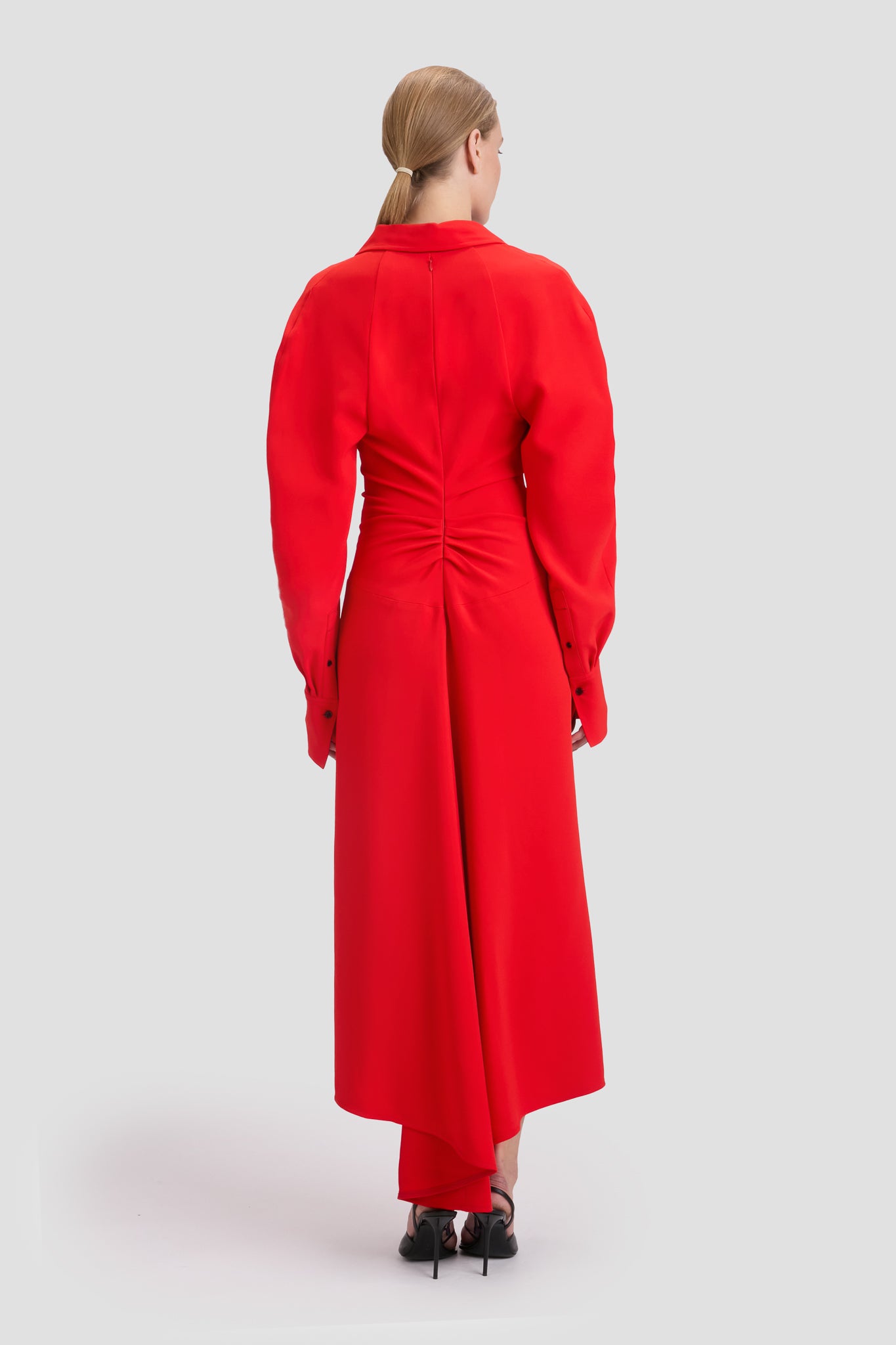 オールインワン・サロペット Victoria Beckham Long Sleeve Polo Collar Midi' Dress Victoria Beckham Long Sleeve Polo Collar Midi Dress | Liberty
