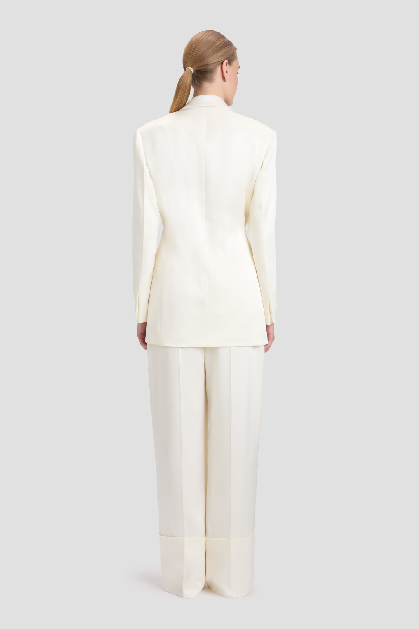 Belted Jacket In Ivory