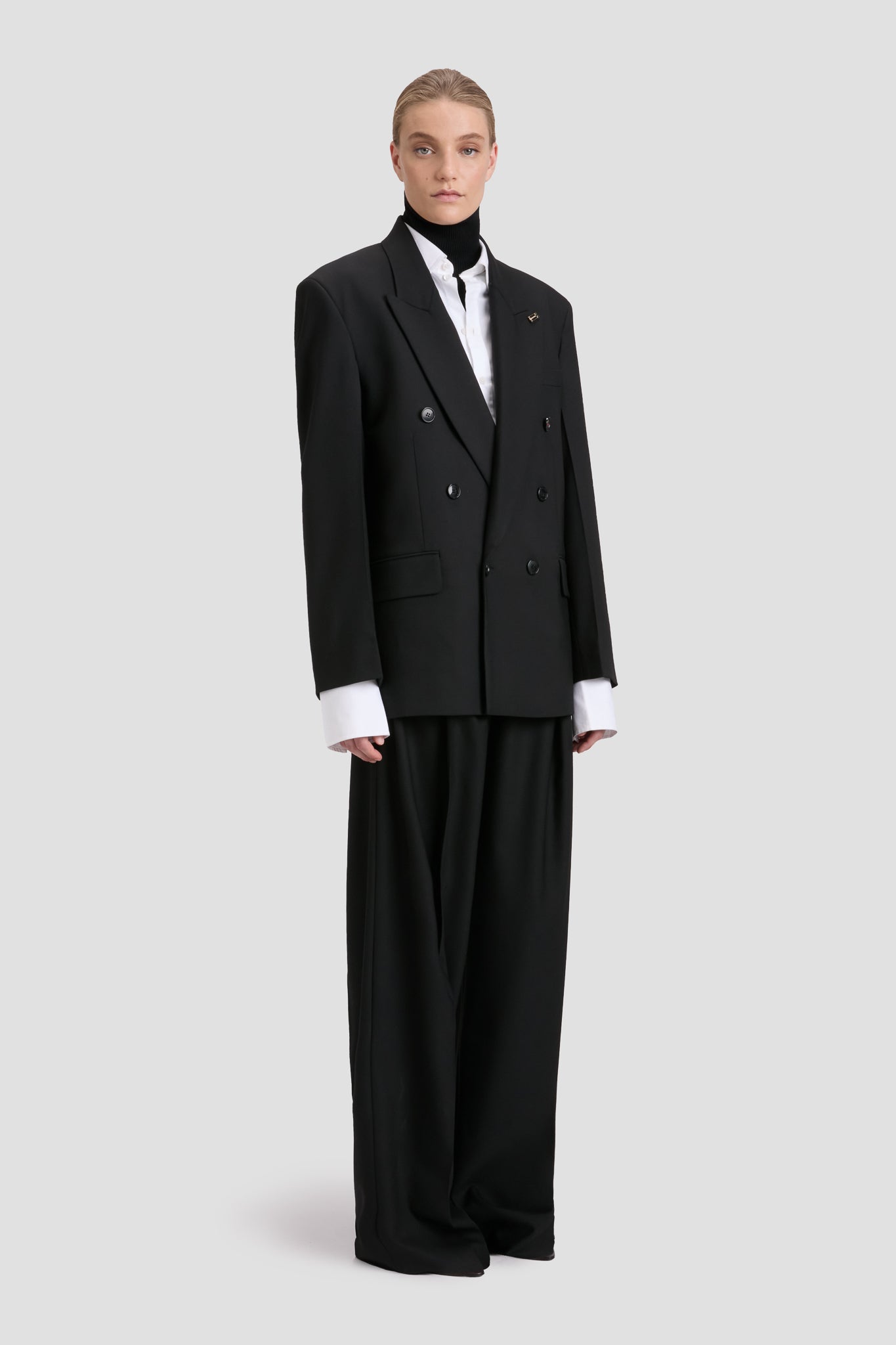ジャケット Victoria Beckham DOUBLE-BREASTED JACKET Double Breasted Mens Jacket In Sandstorm – Victoria Beckham Inc