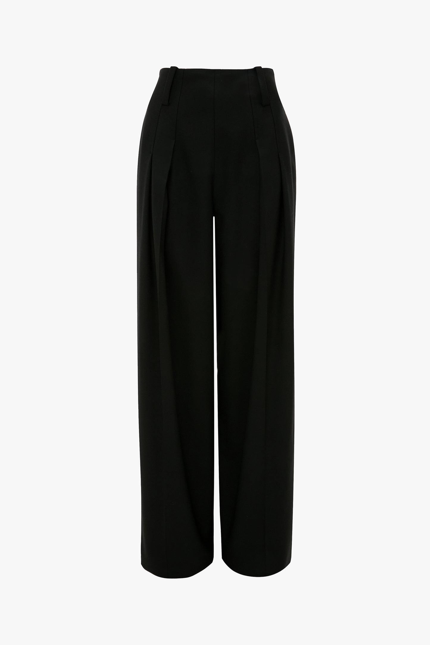 High Waisted Cinched Trouser In Black