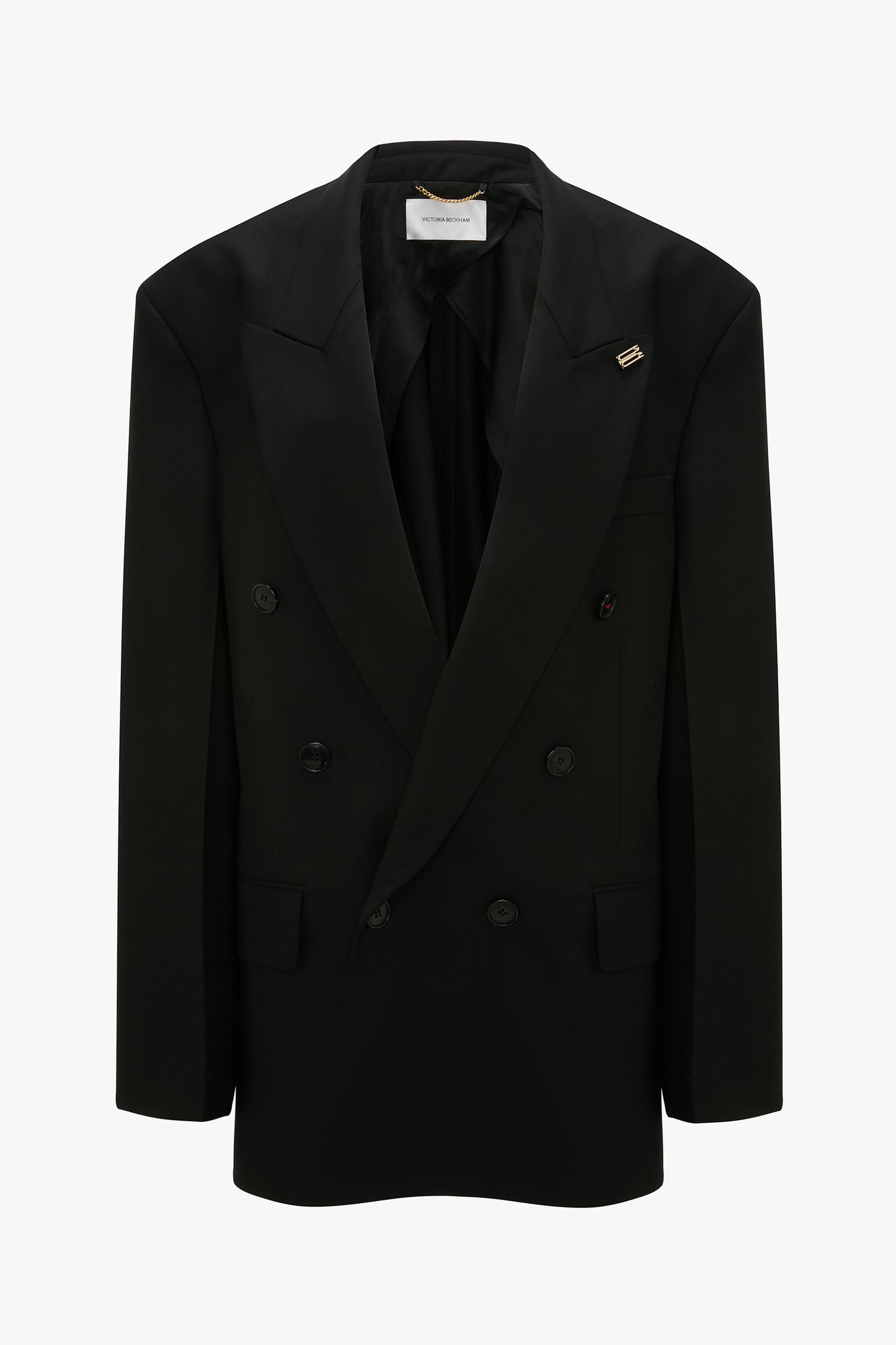 ボトムスその他 Victoria Beckham Relaxed Double Breasted Jacket Relaxed Double Breasted Jacket In Black – Victoria Beckham UK