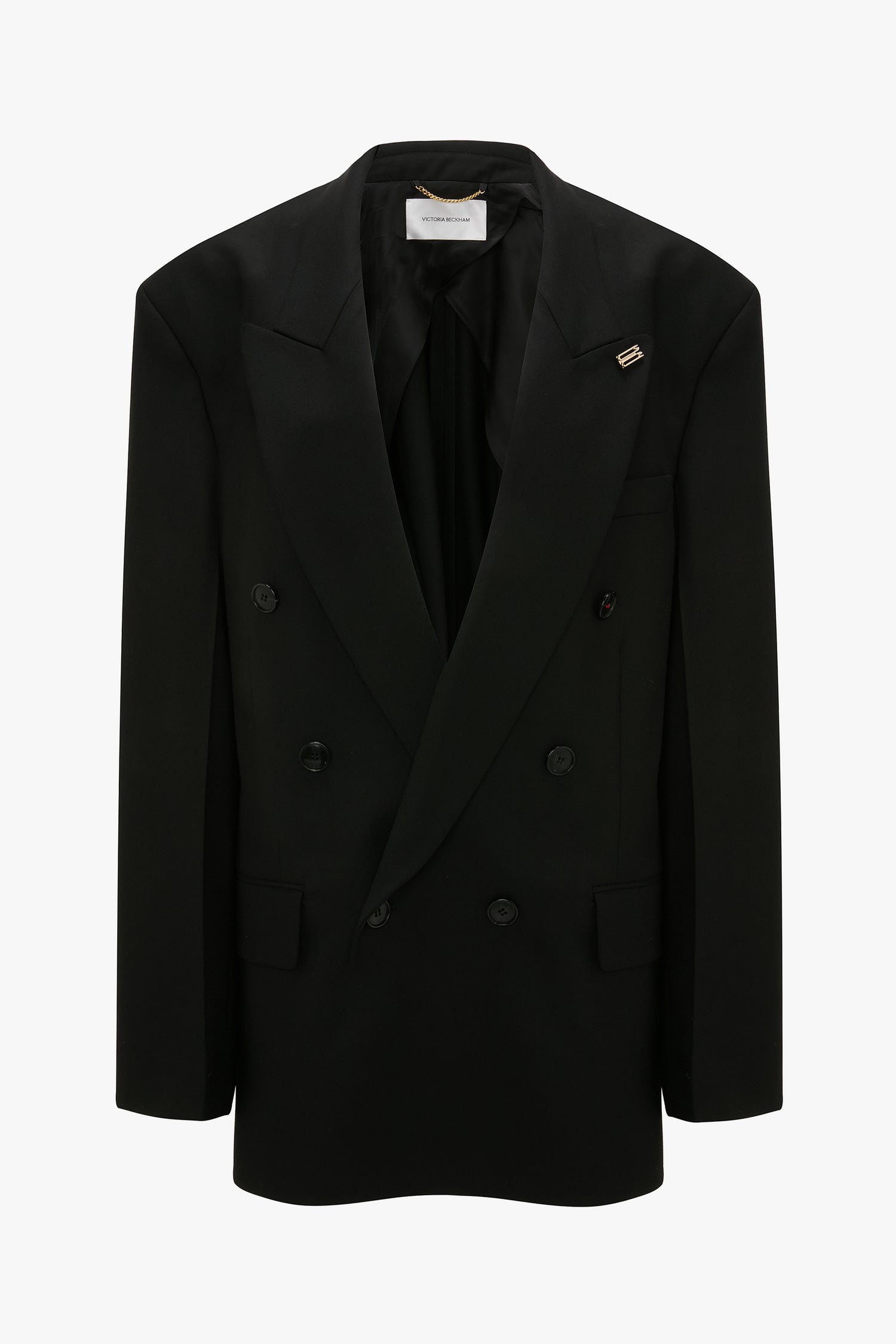 ボトムスその他 Victoria Beckham Relaxed Double Breasted Jacket Relaxed Double Breasted Jacket In Black – Victoria Beckham UK