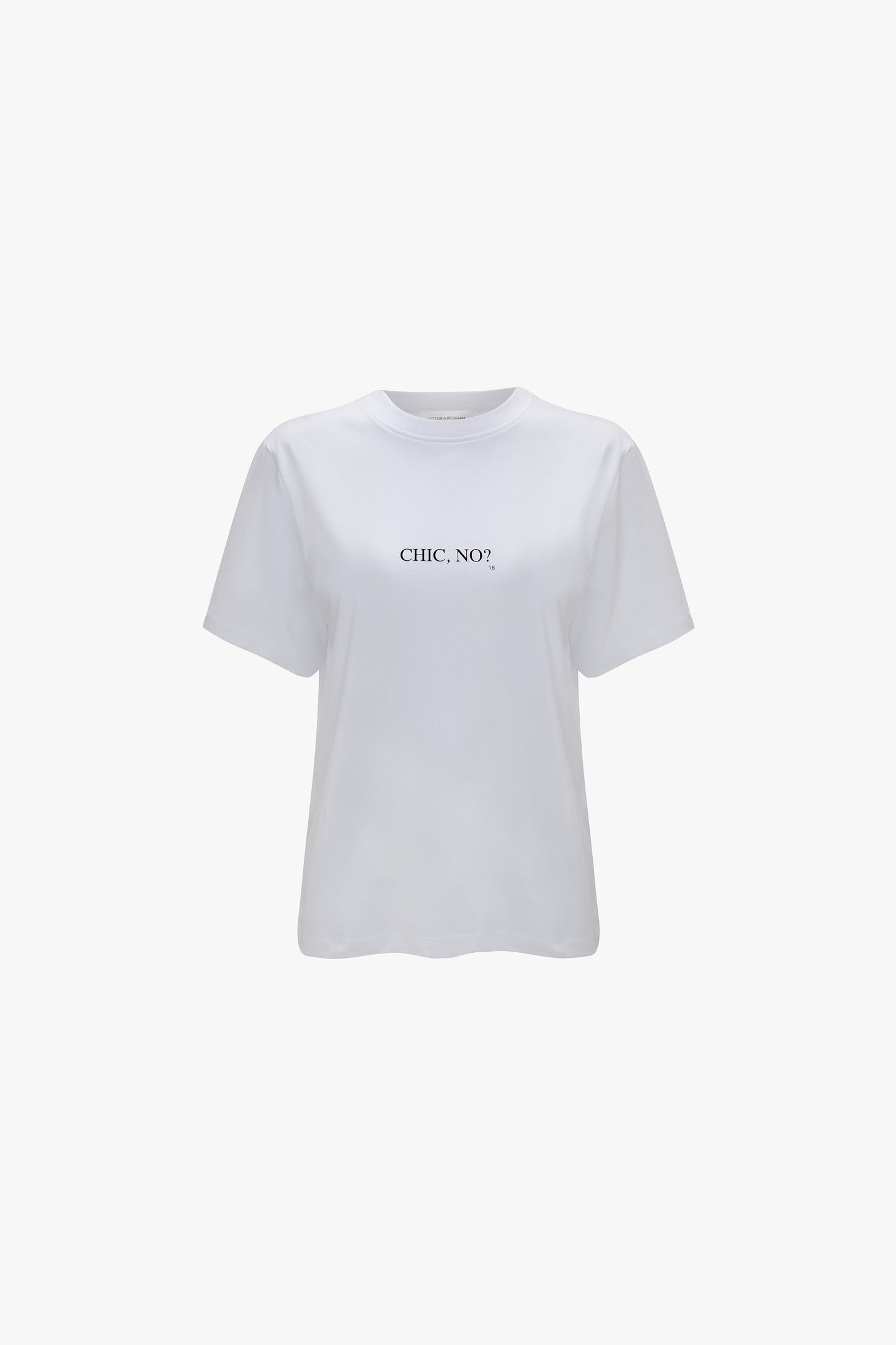 Chic No? Slogan T-Shirt In White