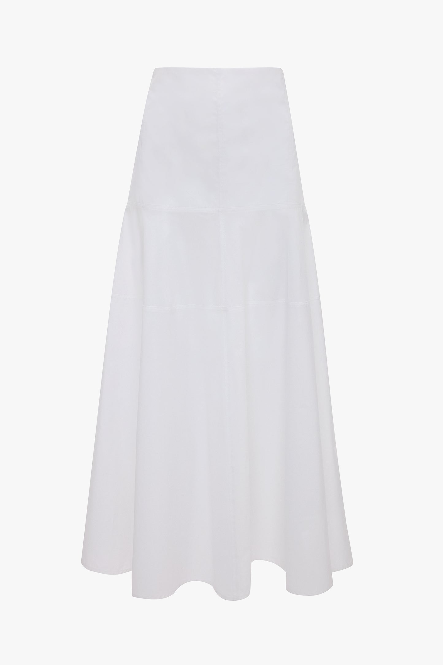Panelled Maxi Skirt In White