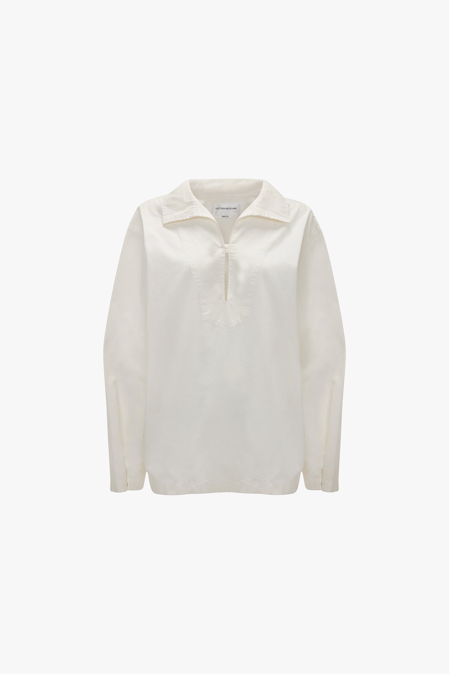 Denim Top In Washed White