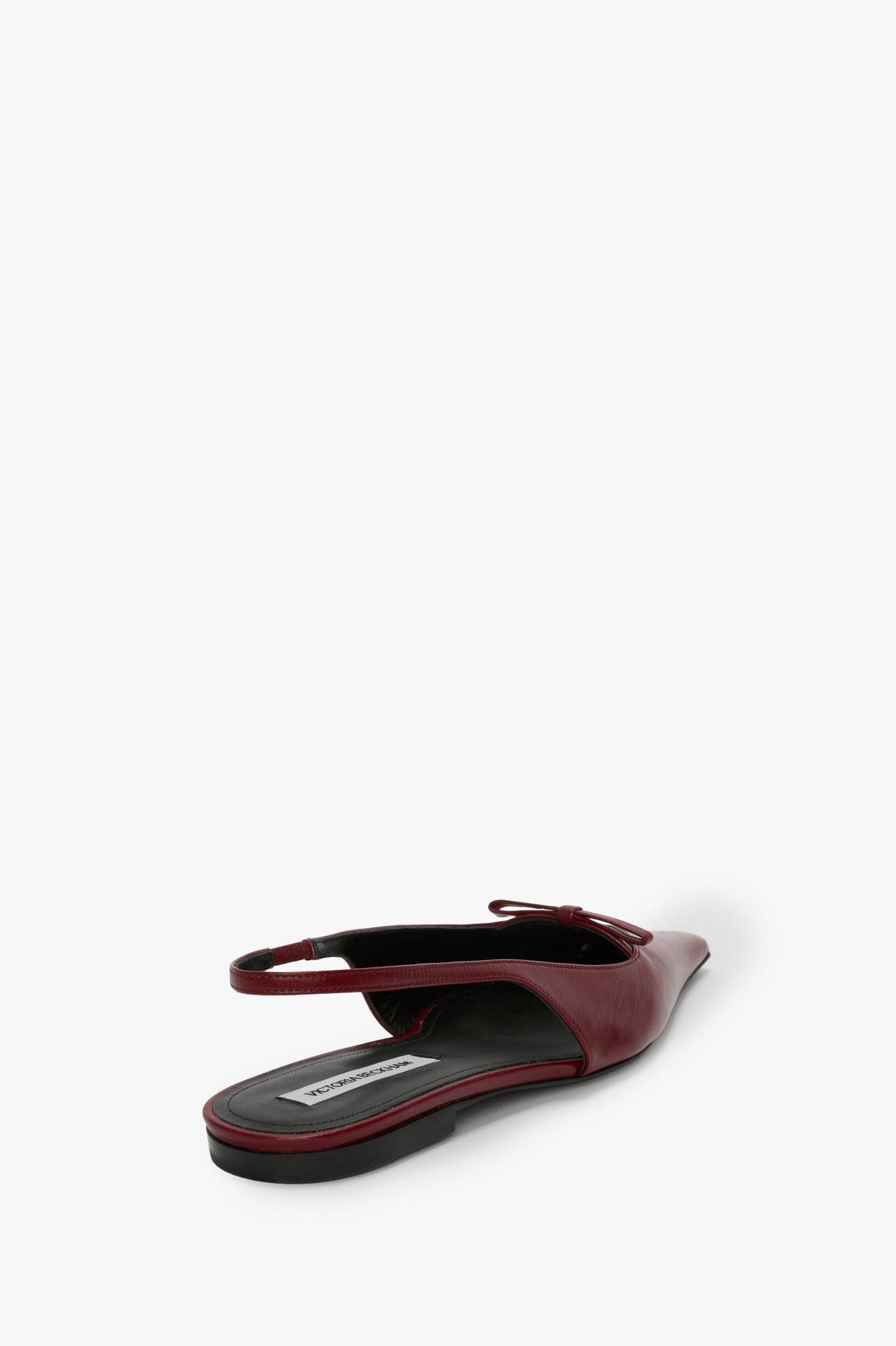 Sloan Slingback In Burgundy Smooth Leather