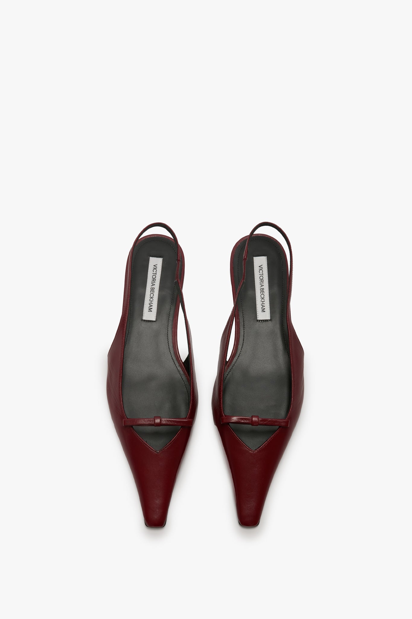 Sloan Slingback In Burgundy Smooth Leather