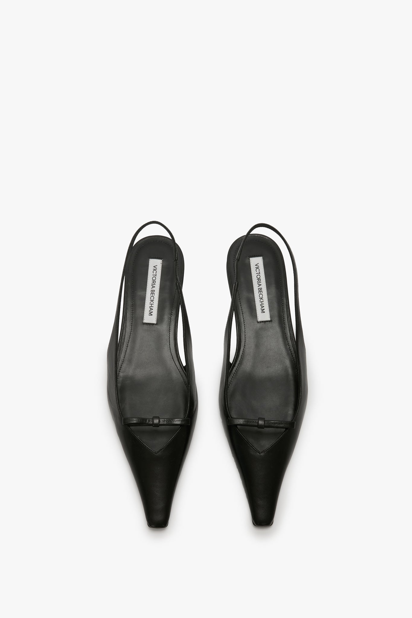 Sloan Slingback In Black Smooth Leather