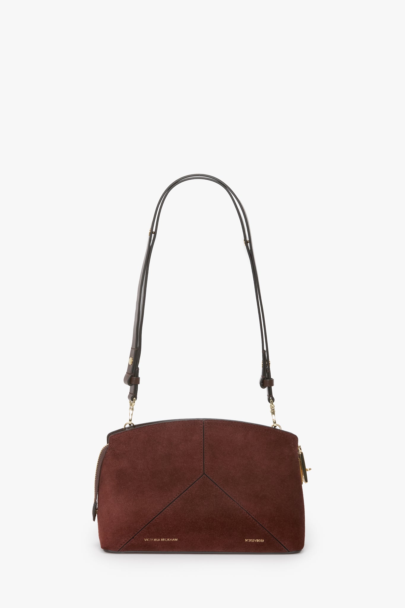 Victoria Crossbody Bag In Dark Brown Suede – Victoria Beckham UK