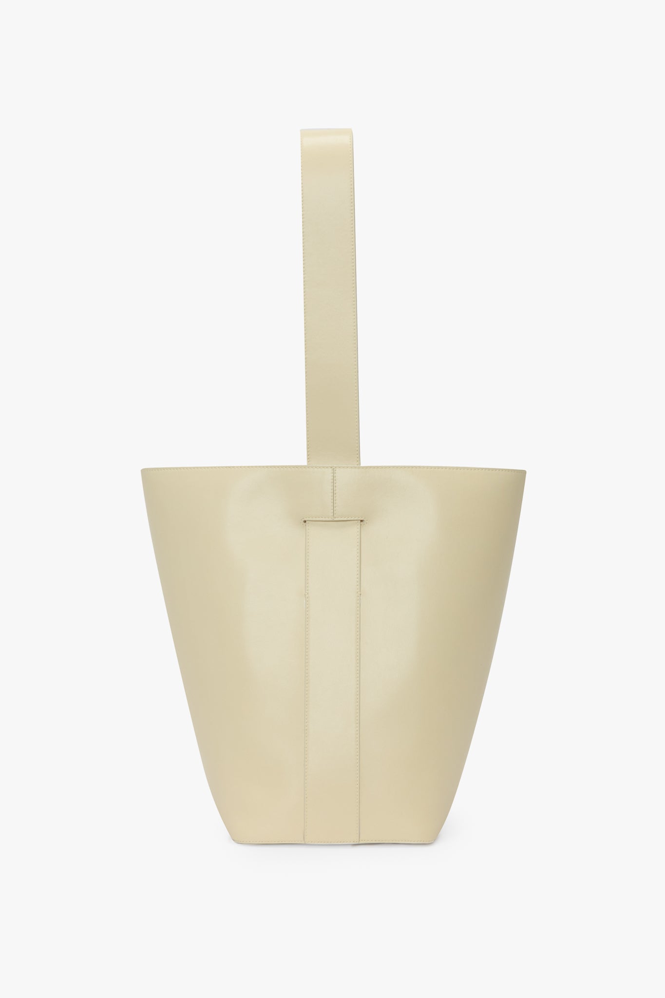 Dia Bucket Bag In Ivory Leather