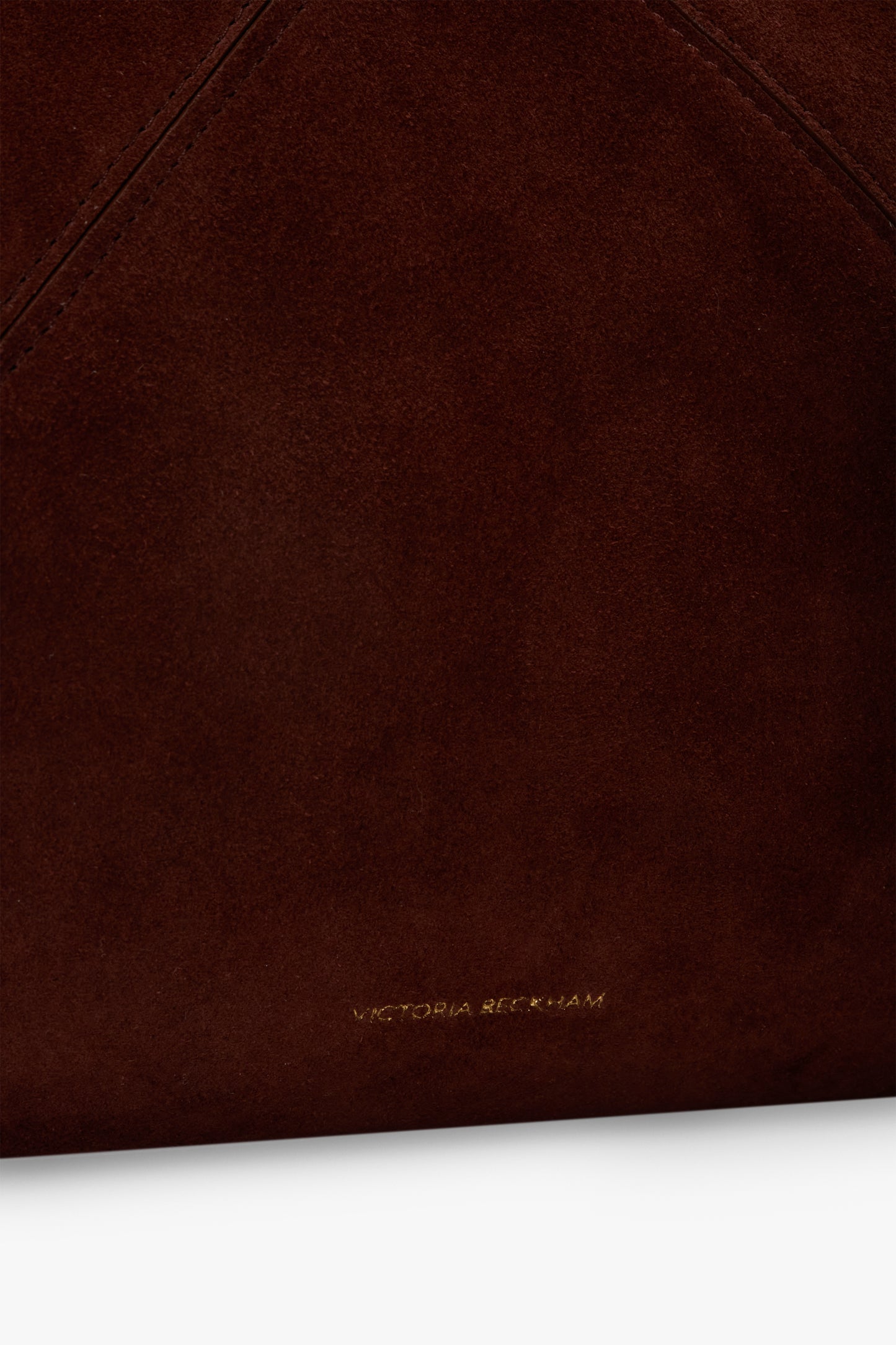Large Victoria Tote In Dark Brown Suede