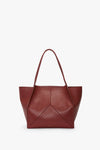 Victoria Tote In Brick Red Soft Leather