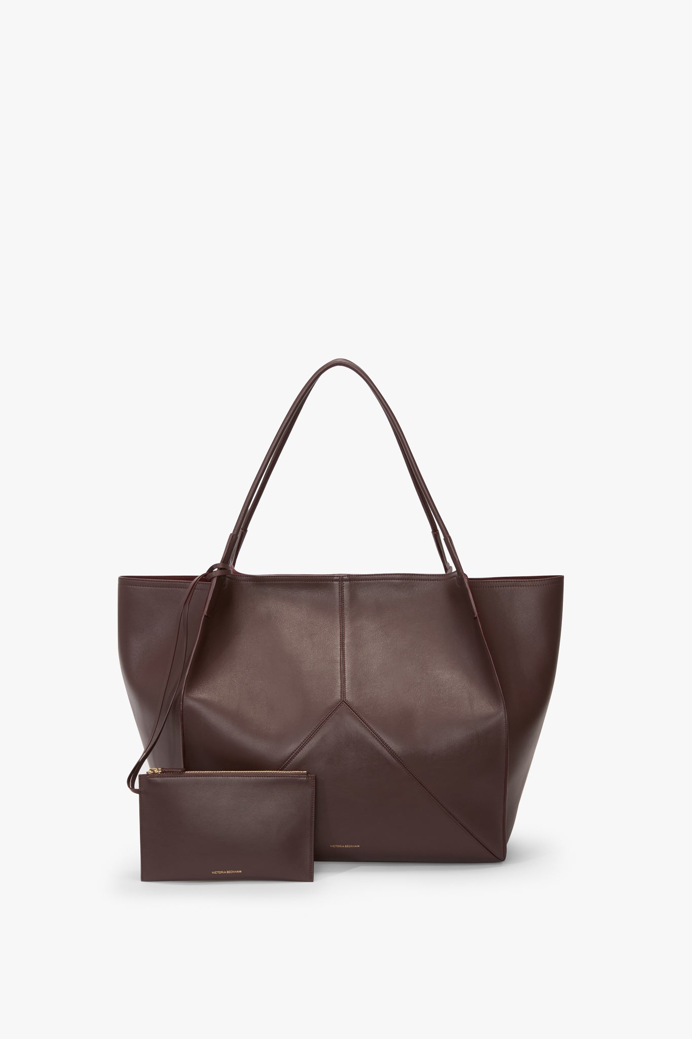 XL Victoria Tote In Burgundy Soft Leather