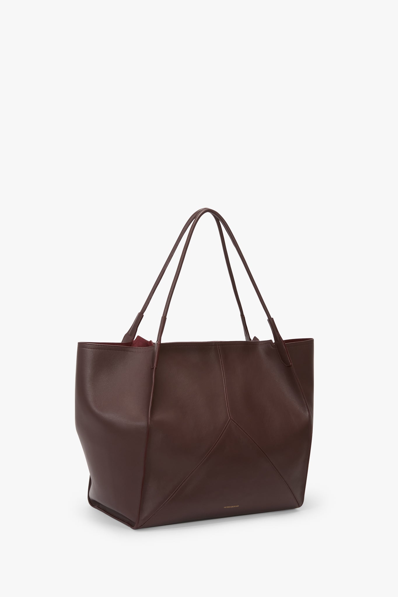 XL Victoria Tote In Burgundy Soft Leather
