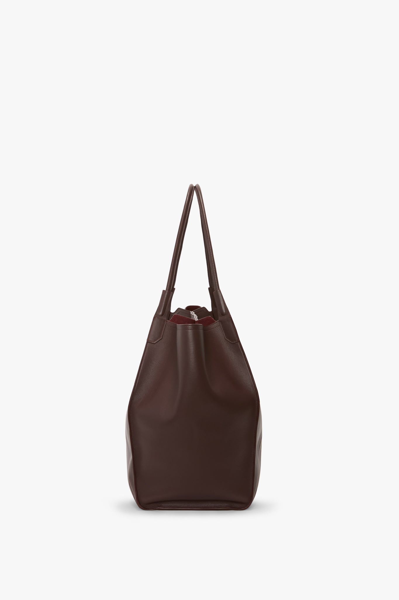 XL Victoria Tote In Burgundy Soft Leather