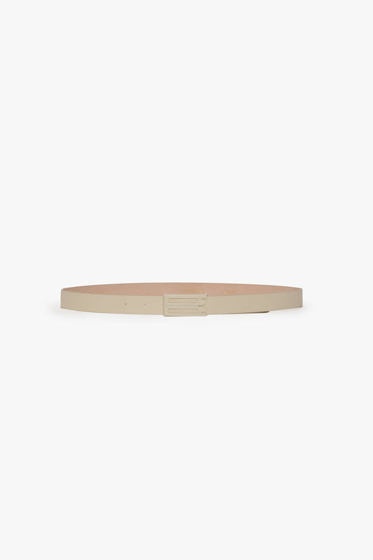 Tonal Dorian Belt In Ivory Smooth Leather