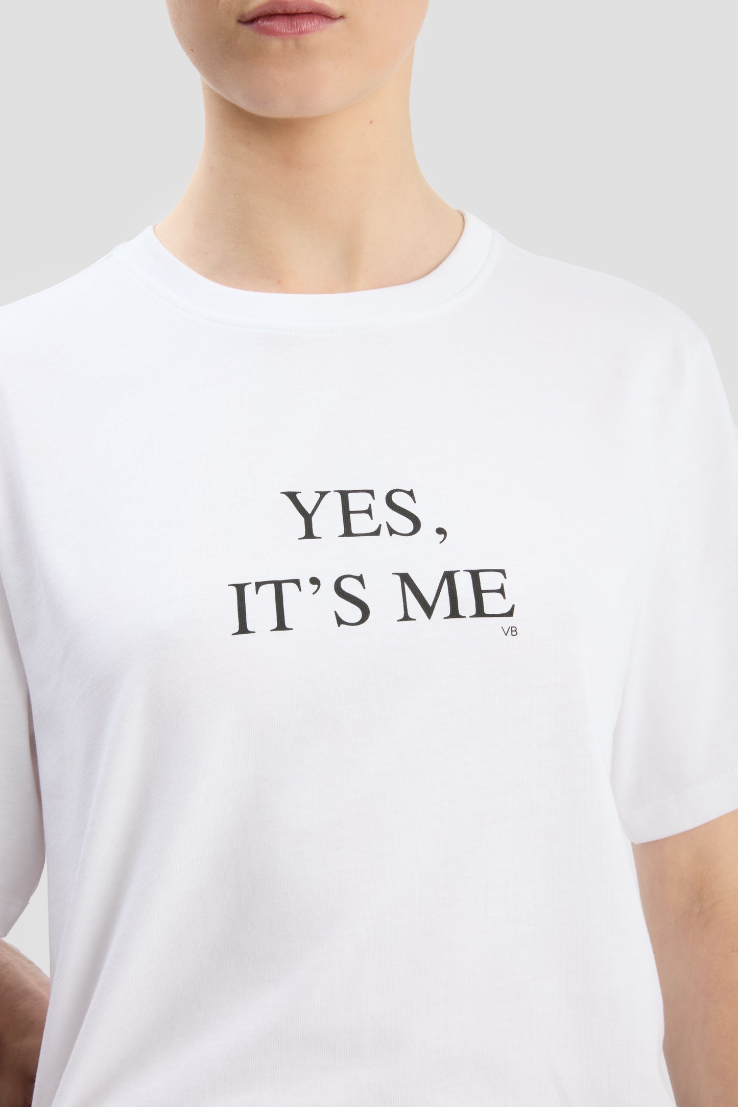 Yes, It's Me Slogan T-Shirt In White
