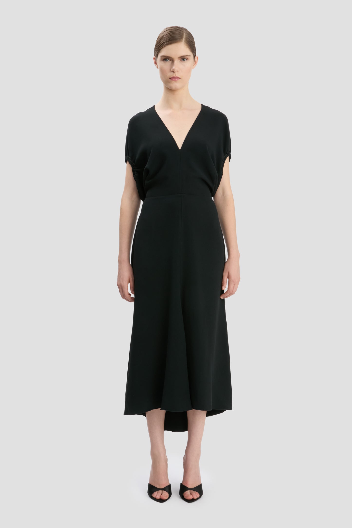 Edith Midi Dress In Black