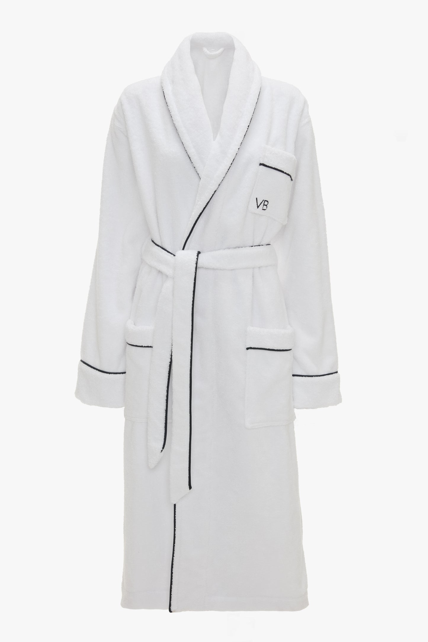 Towelling Robe In White – Victoria Beckham UK