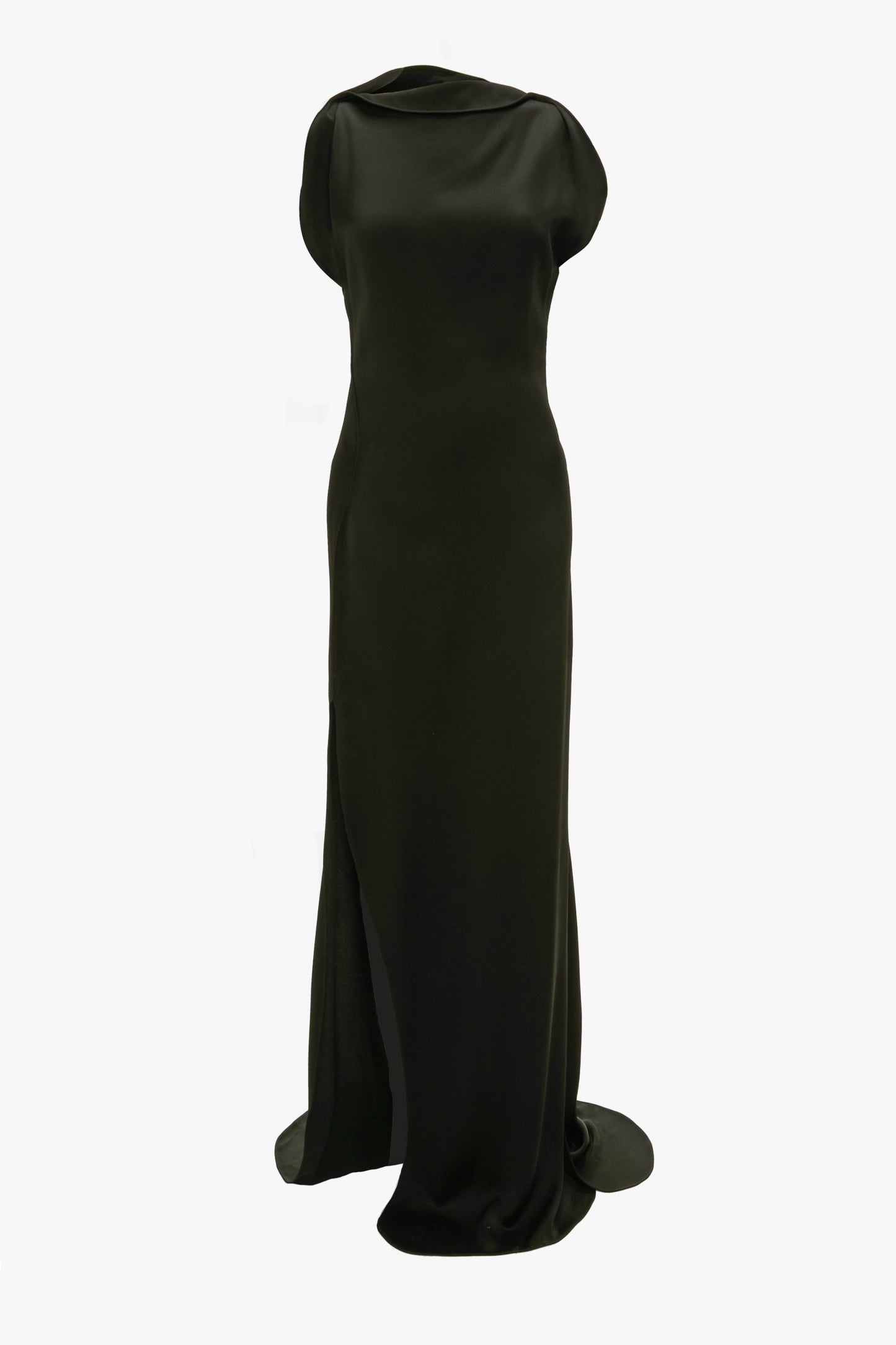 Split Side Dress In Black
