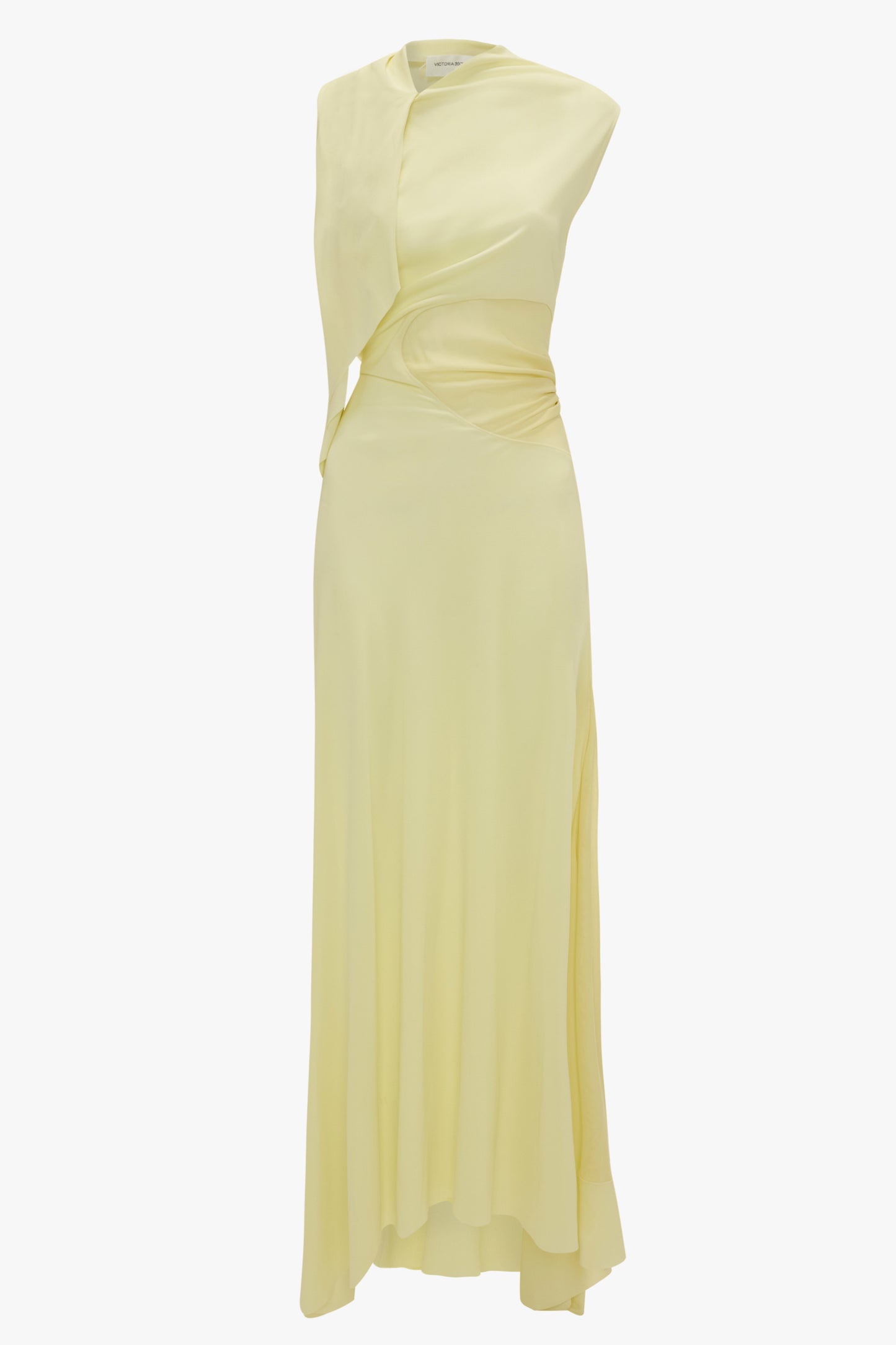 Panelled Dress In Frosted Yellow