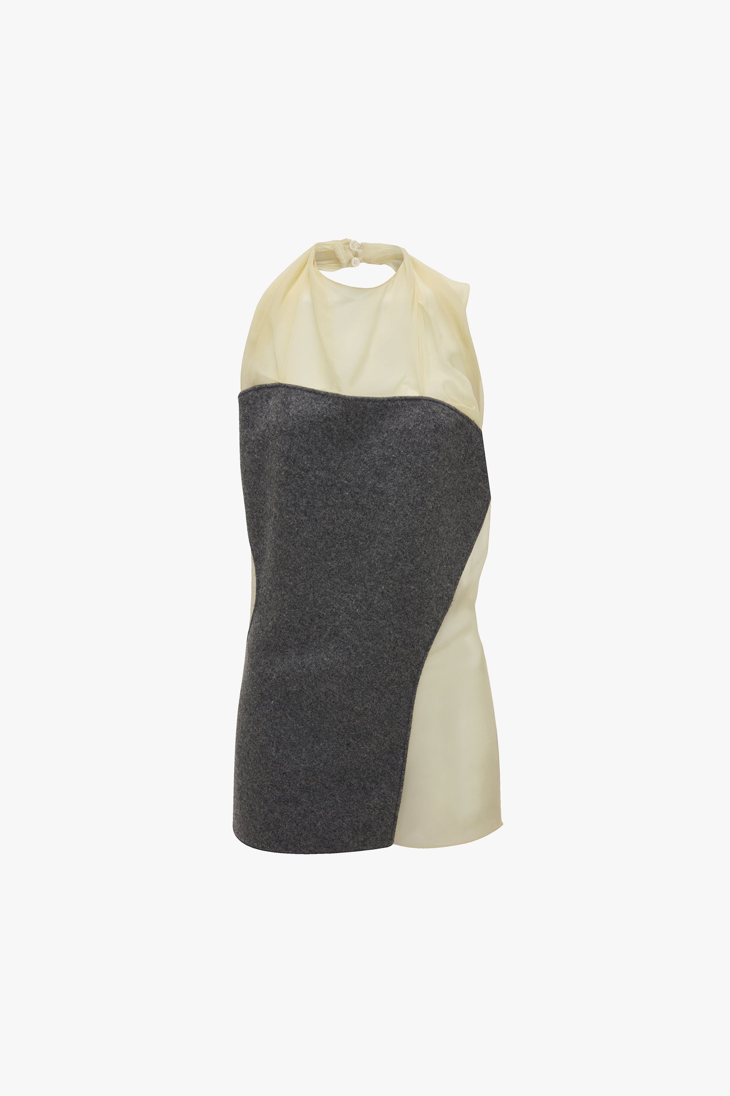 Draped Panel Top In Frosted Yellow