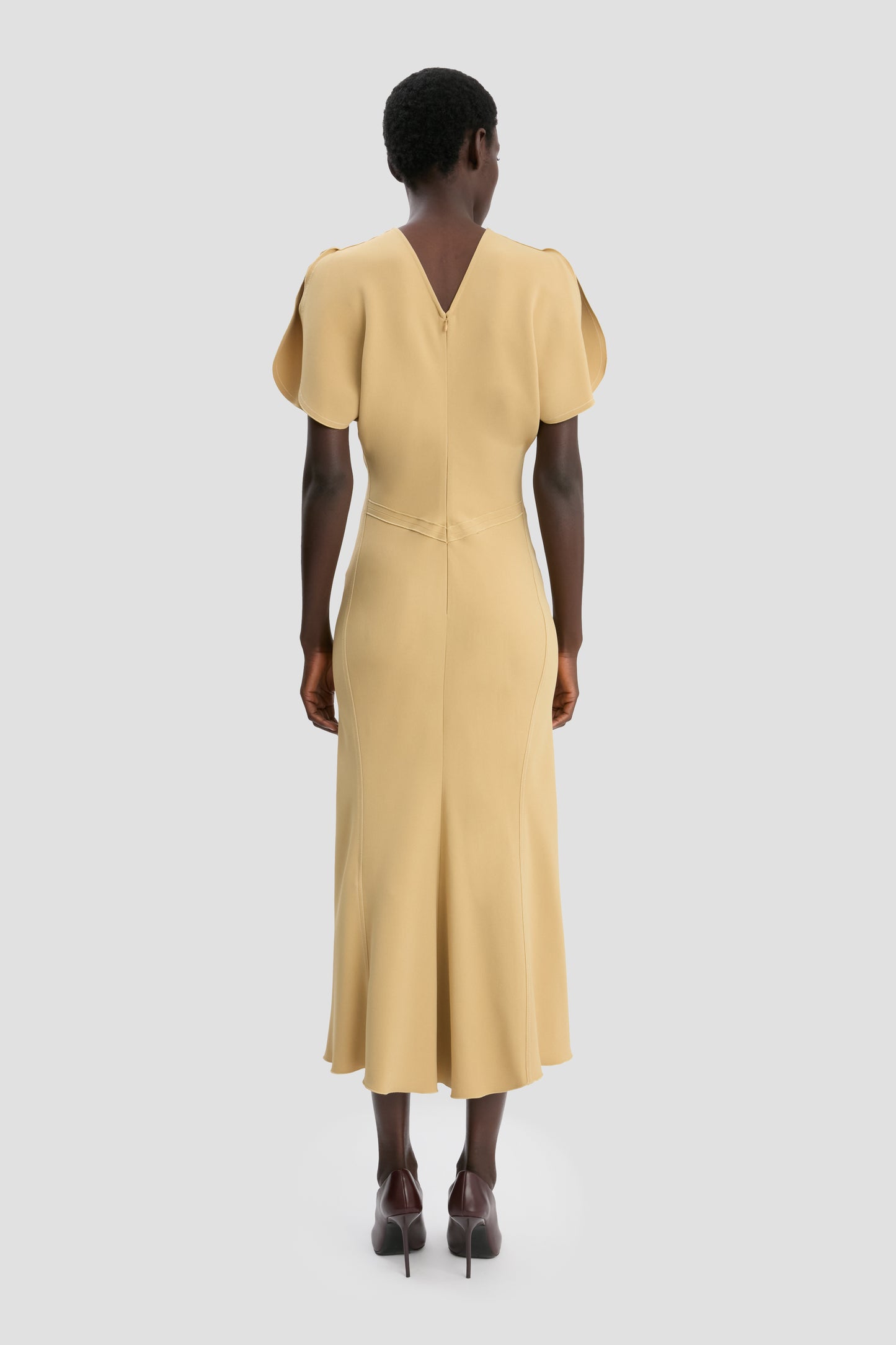 Bela Midi Dress In Honey
