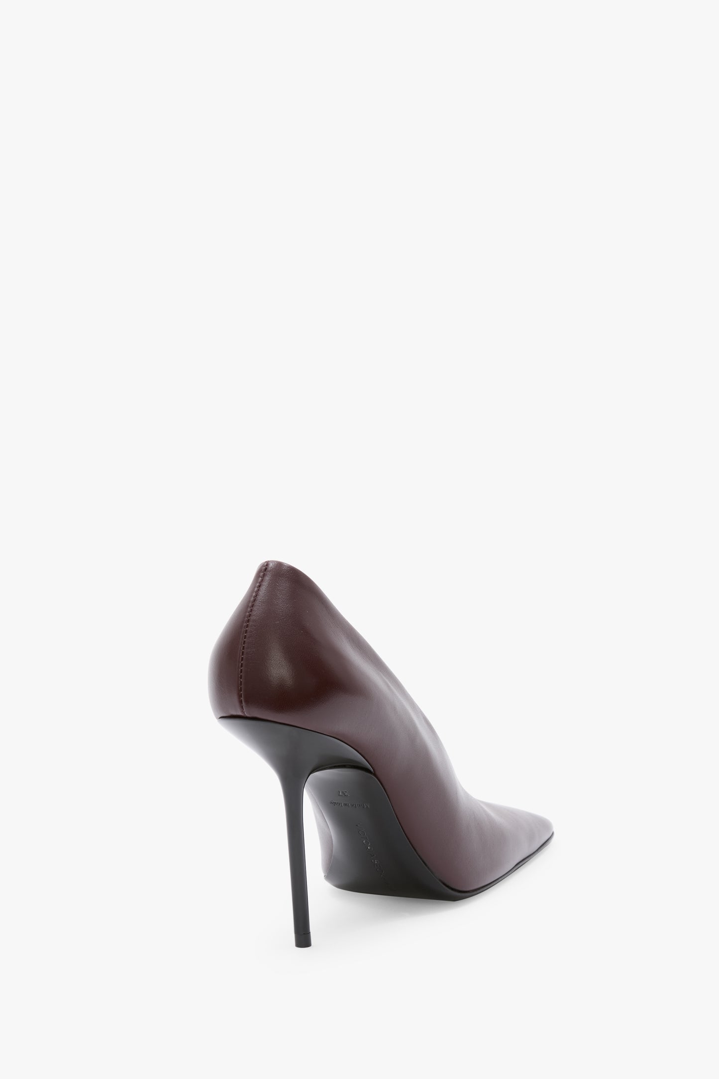 Olivia Stiletto Pump In Burgundy Smooth Leather