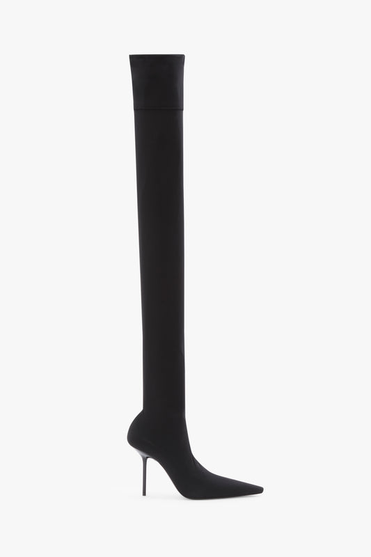 Sloan Stiletto Jersey Boot In Black