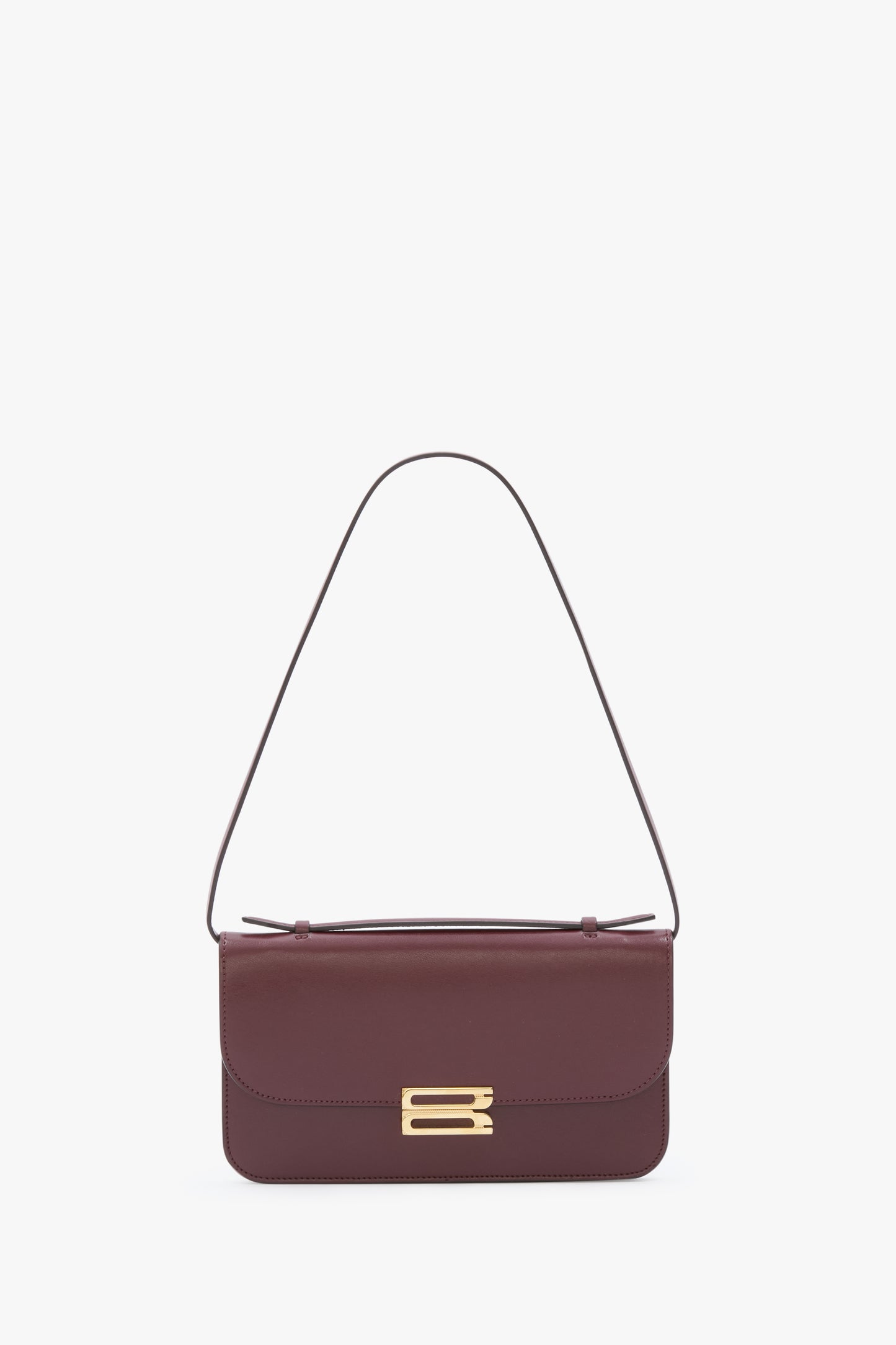 Dorian Pochette In Burgundy Smooth Leather