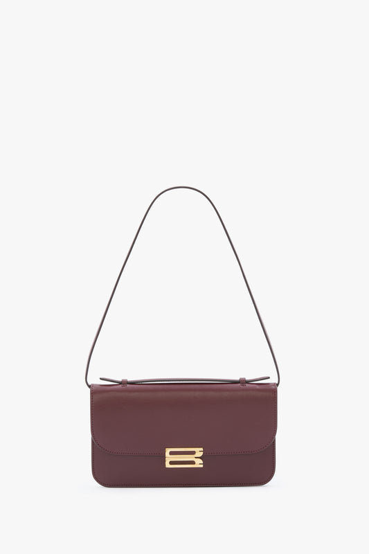 Dorian Pochette In Burgundy Smooth Leather