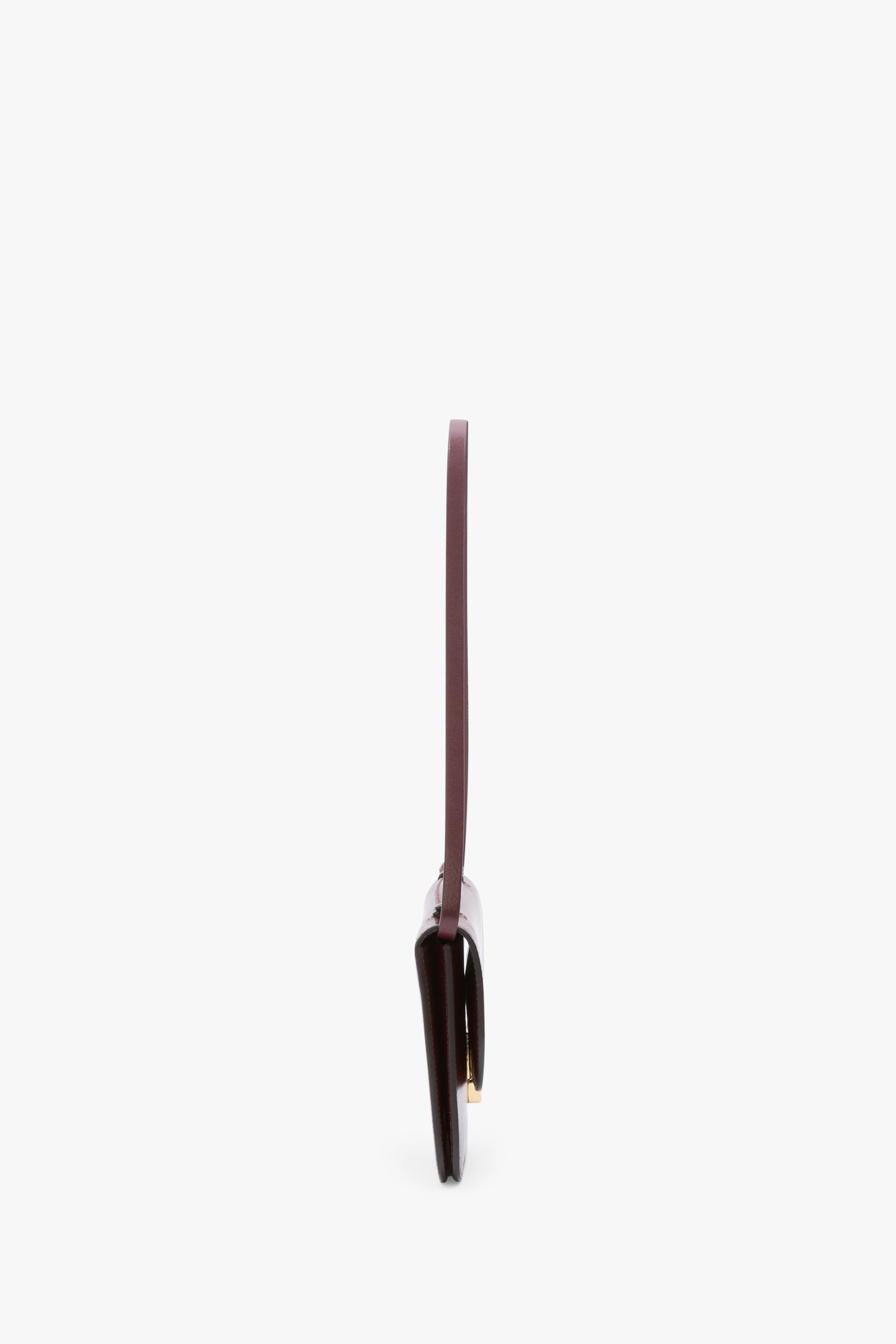 Dorian Pochette In Burgundy Smooth Leather