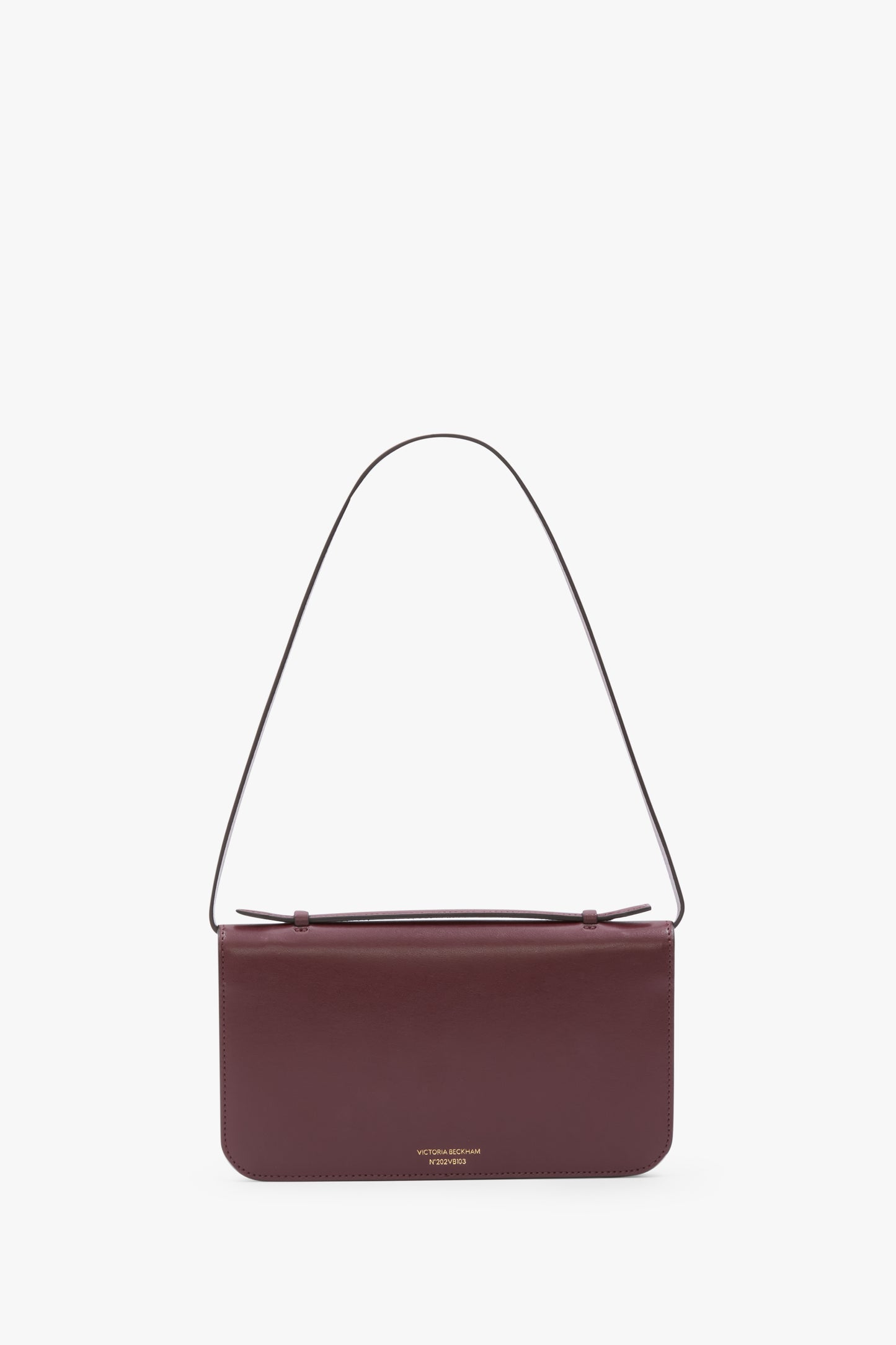 Dorian Pochette In Burgundy Smooth Leather