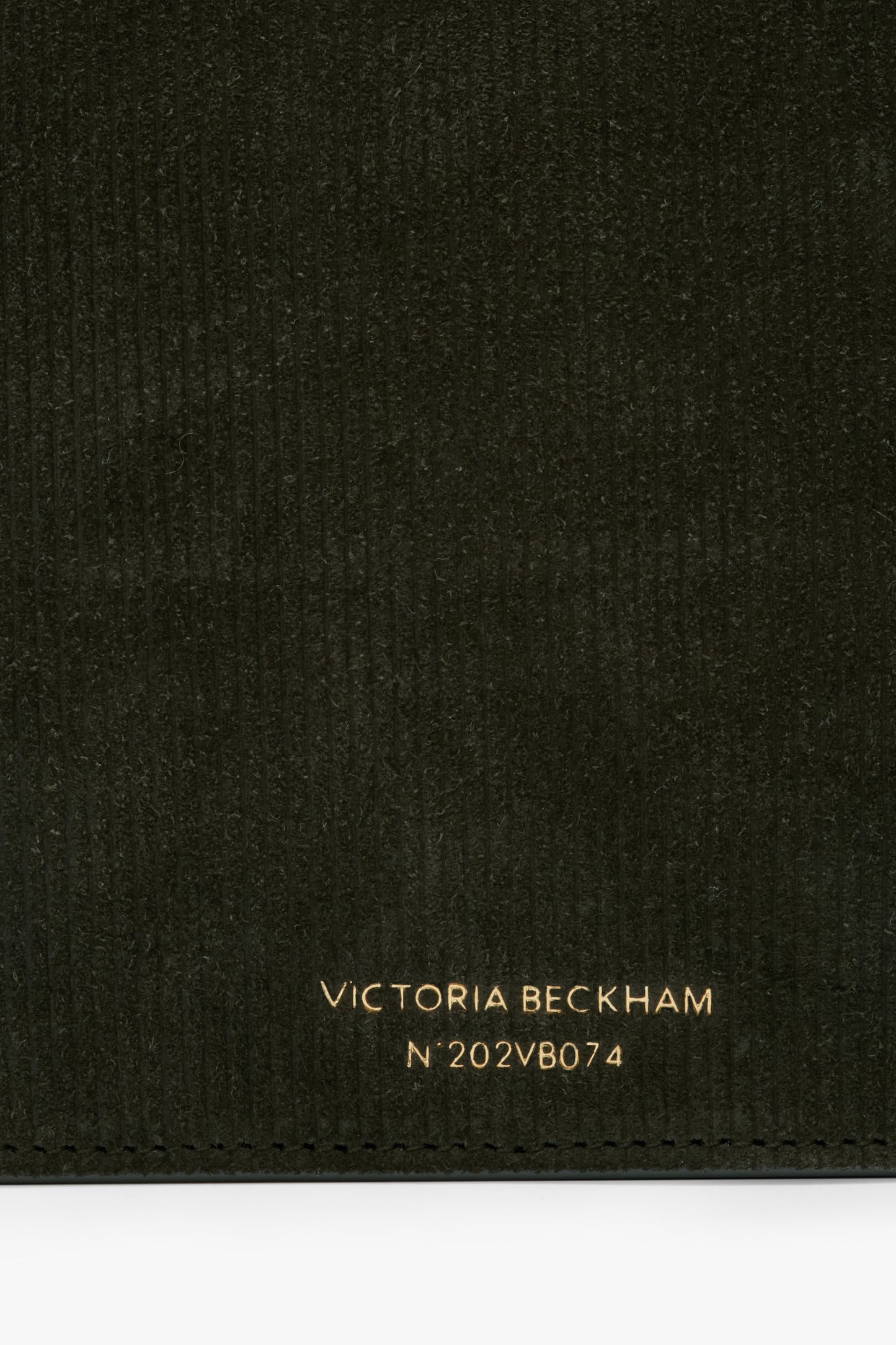 Dorian Bag In Dark Olive Stripe Embossed Suede