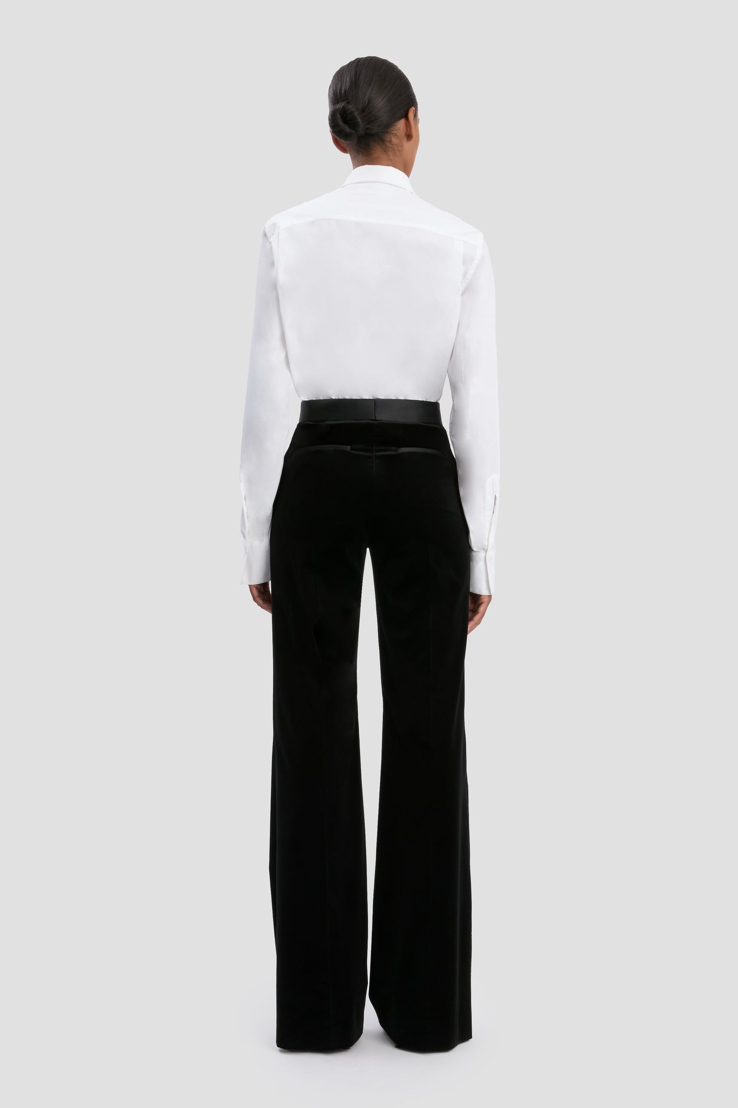 Alina Trouser In Black Velvet