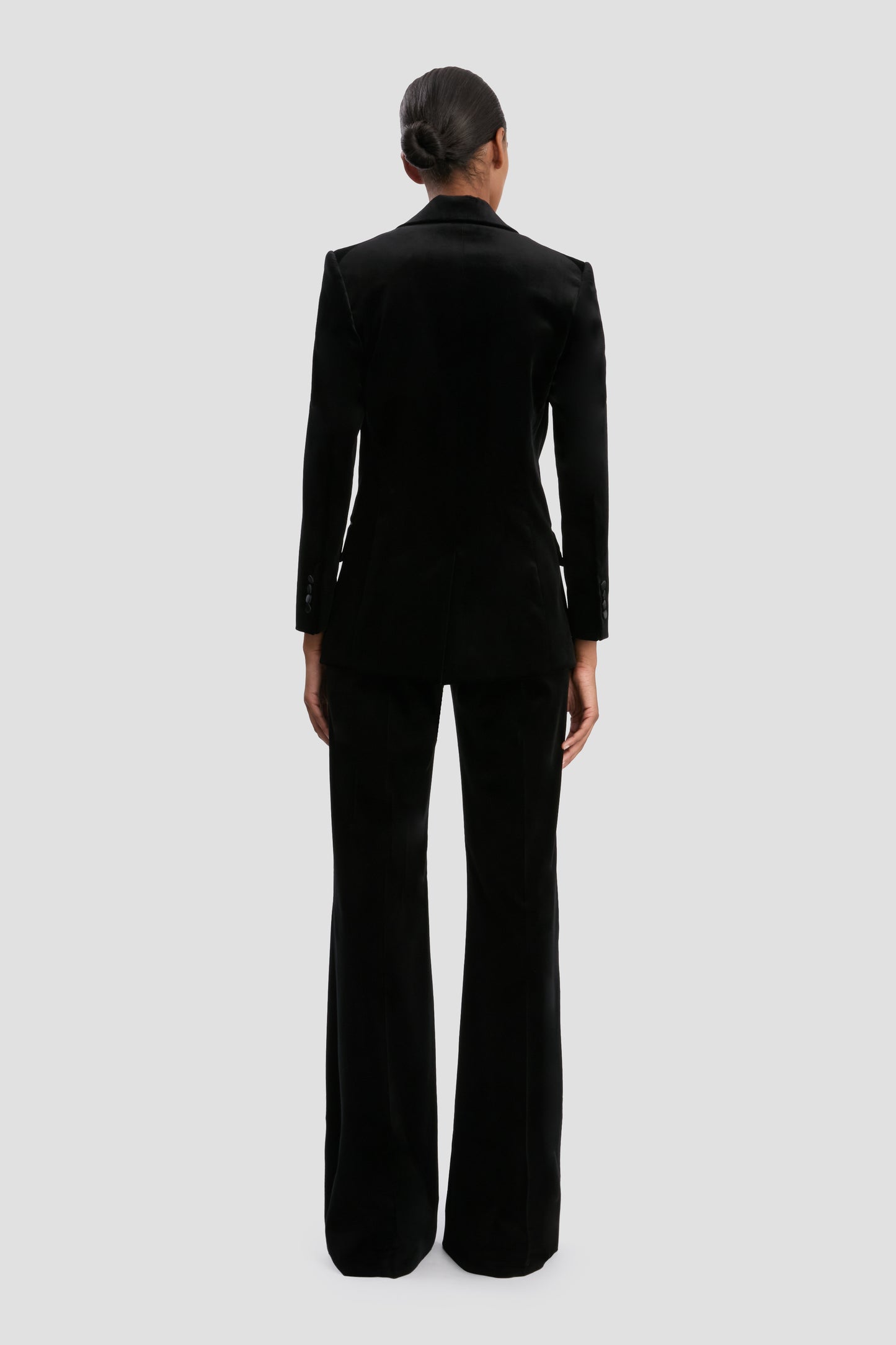 Tailored Jacket In Black Velvet