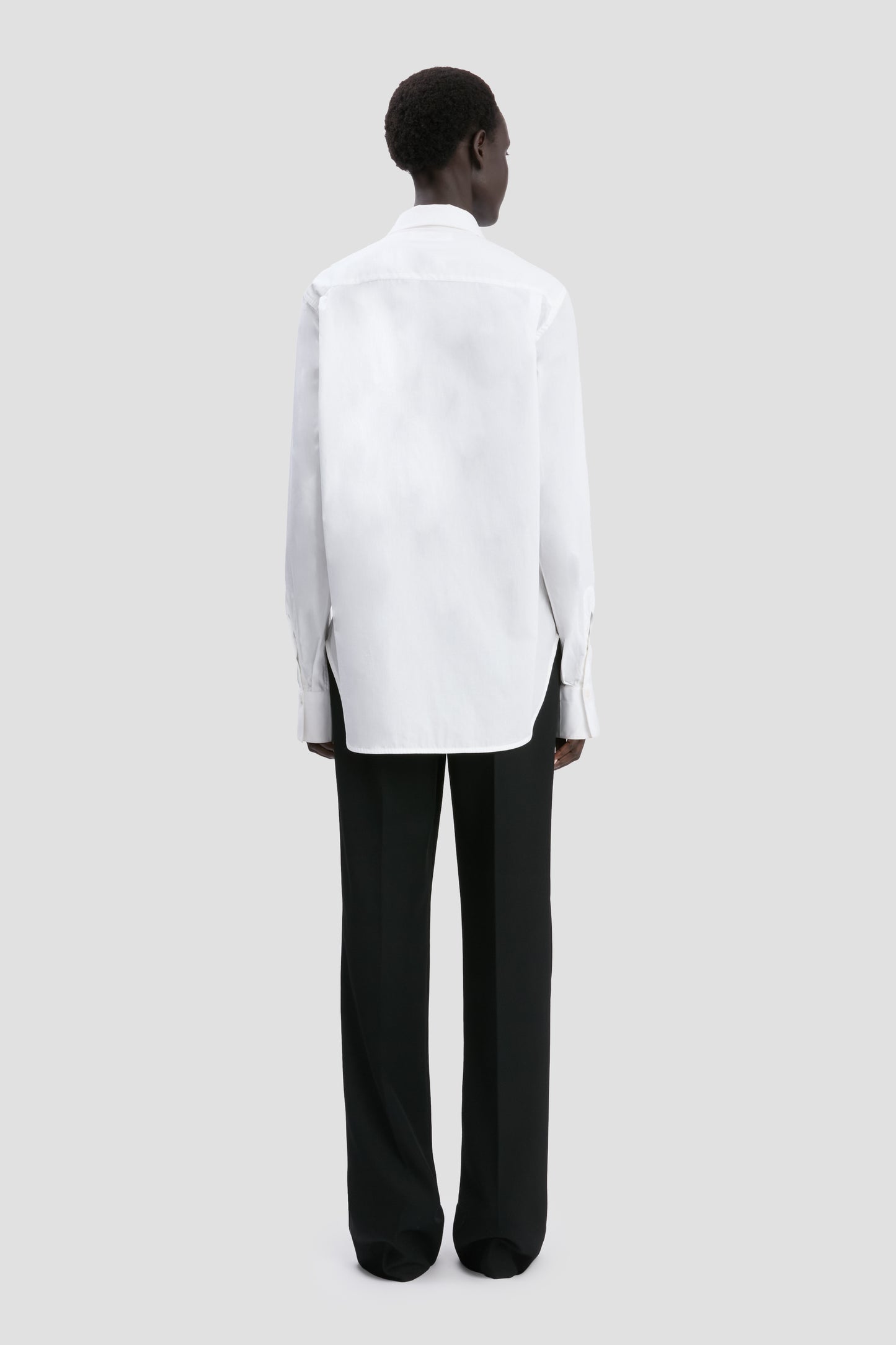 Pin Tuck Shirt In White