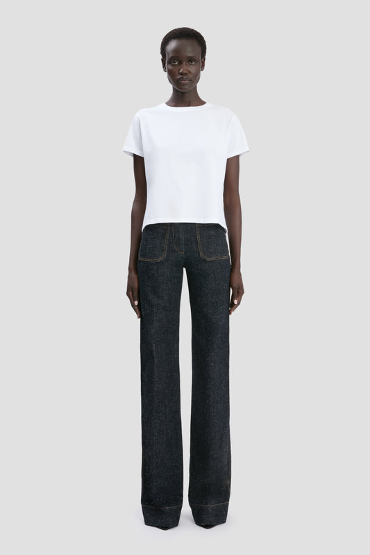 Shrunken Fit T-Shirt In White