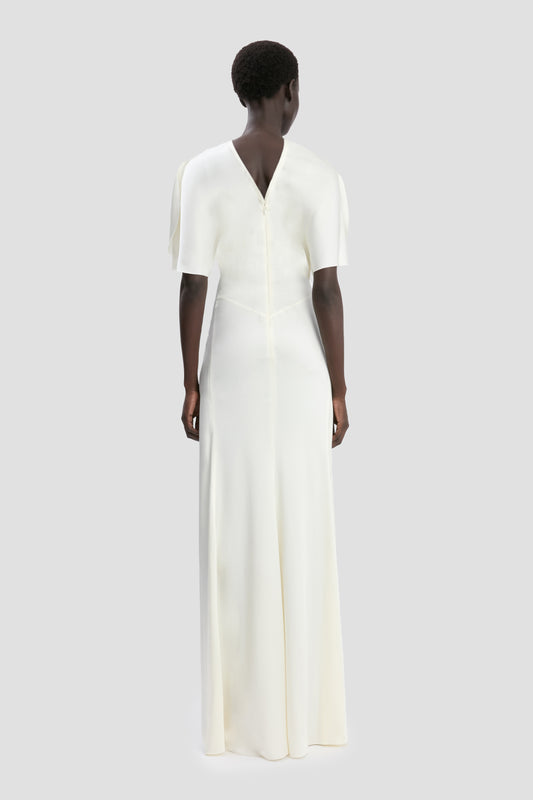 Cami Floor-Length Dress In Ivory – Victoria Beckham