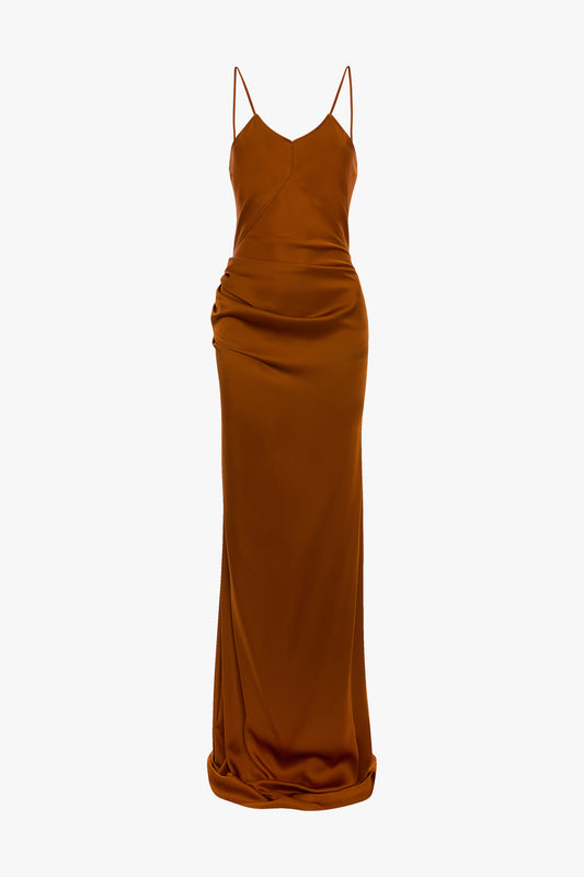 victoria beckham slip dress Floor-Length Cami Dress In Ivory – Victoria Beckham