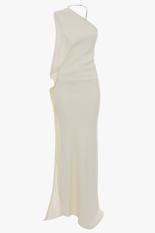 Floor-Length Cami Dress In Ivory – Victoria Beckham UK