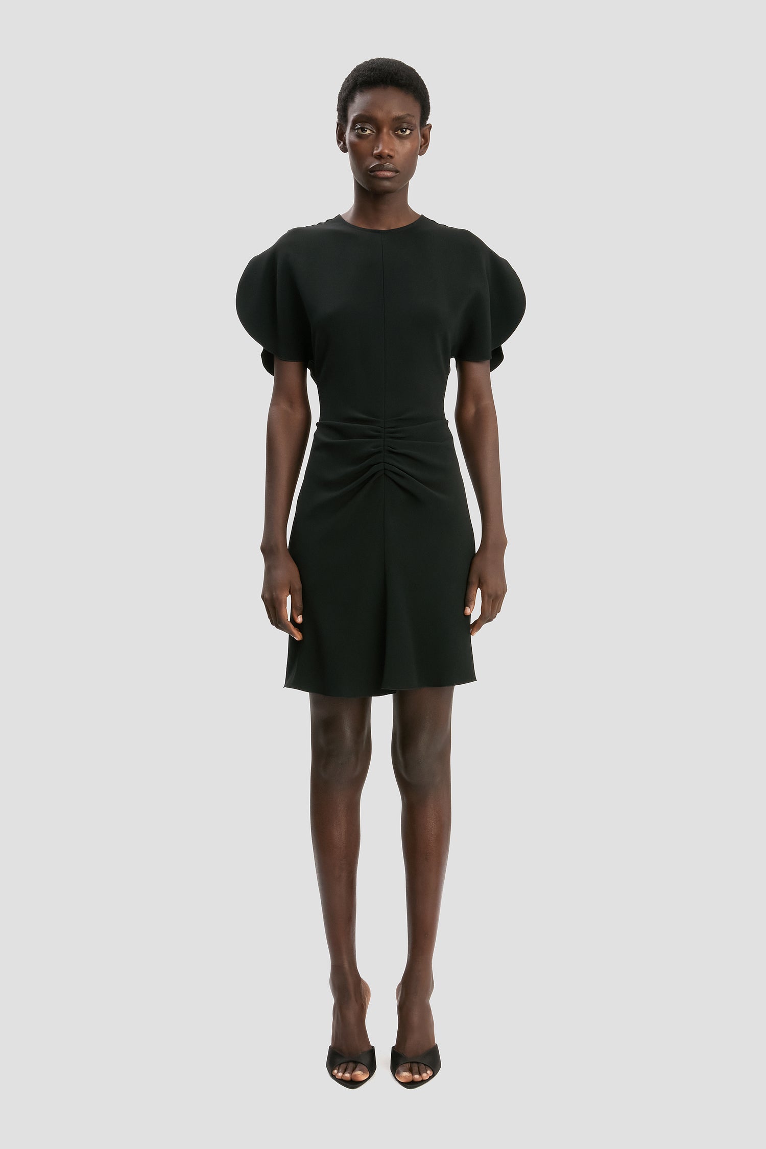 Victoria Beckham Draped Waist Dress - Black Victoria Beckham Draped Waist Dress - Black