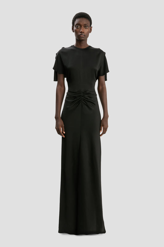 Chain Halter Gown In Black Victoria Beckham Chain Halter Gown In Black Victoria Beckham