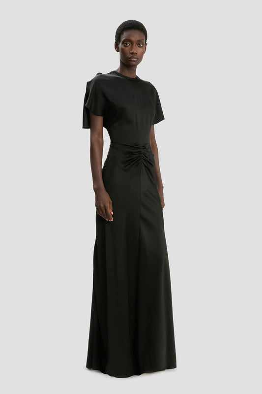 Chain Halter Gown In Black Victoria Beckham Chain Halter Gown In Black Victoria Beckham