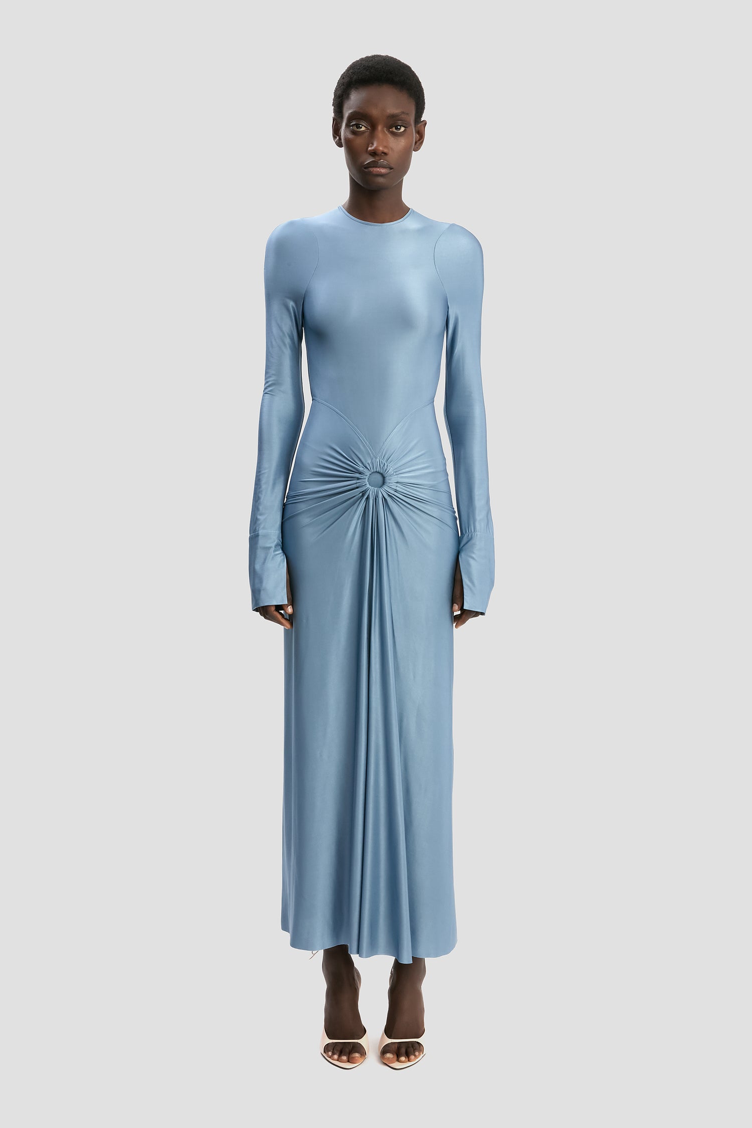 frances midi dress FRANCES LACE PUFF SLEEVE MIDI DRESS