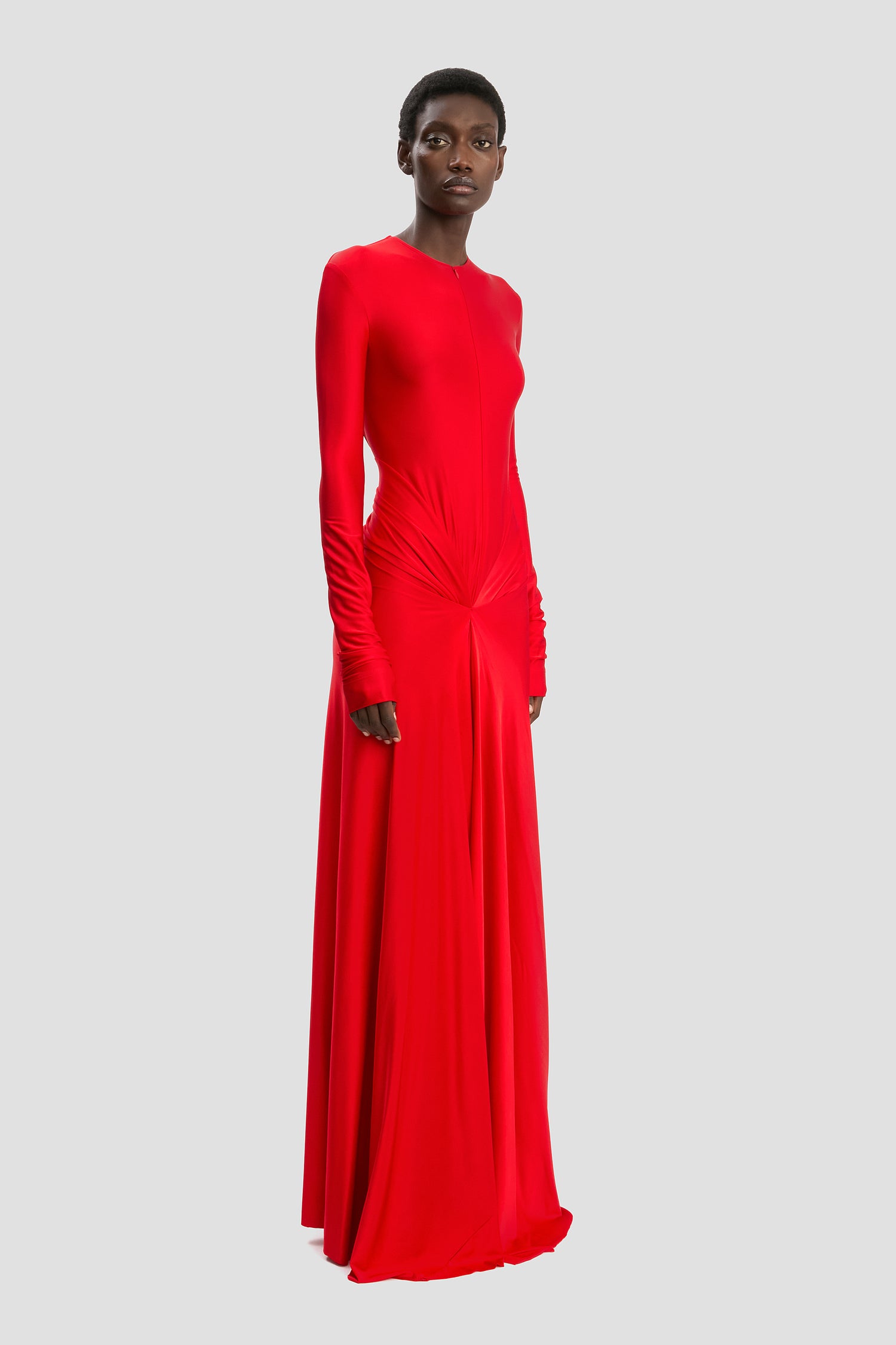 Cut-Out Gown In Cardinal Red – Victoria Beckham UK