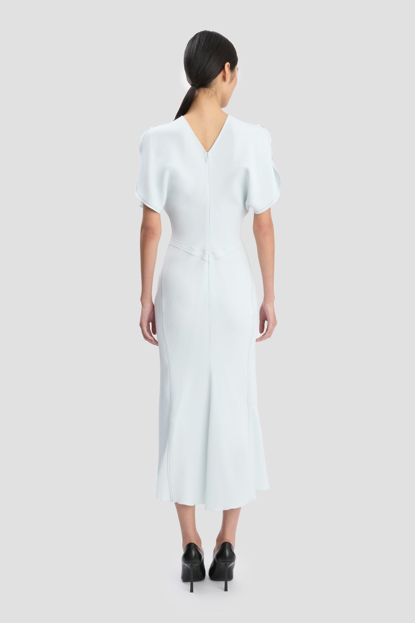 Bela Midi Dress In Glacial Blue